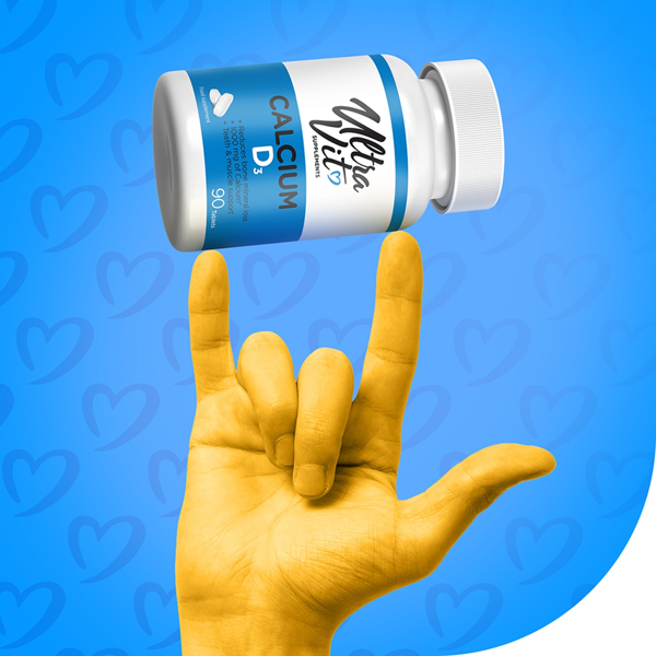 ULTRAVIT Kalcis ir vitaminas D3, 90 tablečių paveikslėlis