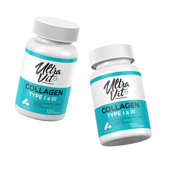 ULTRAVIT Kolagenas I & III tipas, 120 kapsulių paveikslėlis