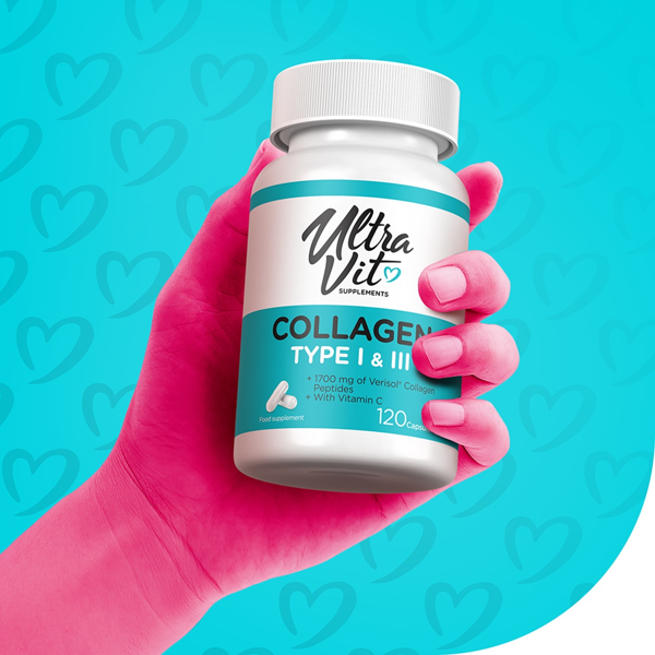 ULTRAVIT Kolagenas I & III tipas, 120 kapsulių paveikslėlis