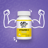 ULTRAVIT C vitaminas, 60 kapsulių paveikslėlis