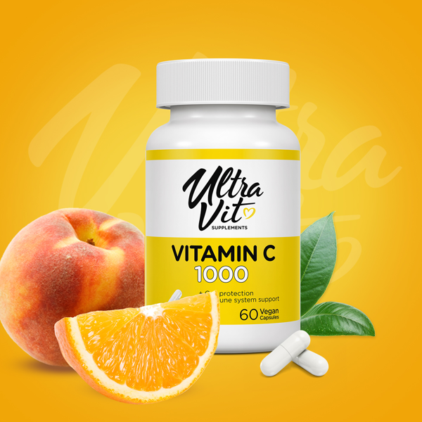 ULTRAVIT C vitaminas, 60 kapsulių paveikslėlis