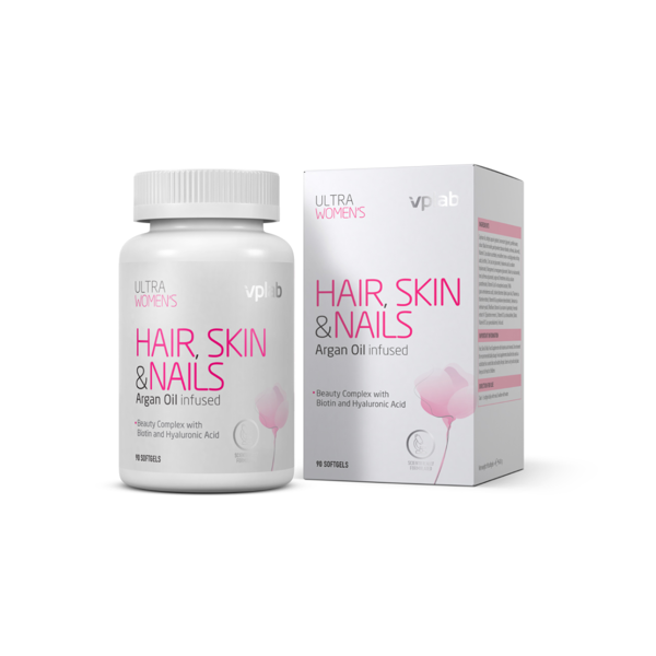 VPLAB Ultra Moterų plaukams, odai ir nagams, 90 minkštųjų kapsulių paveikslėlis