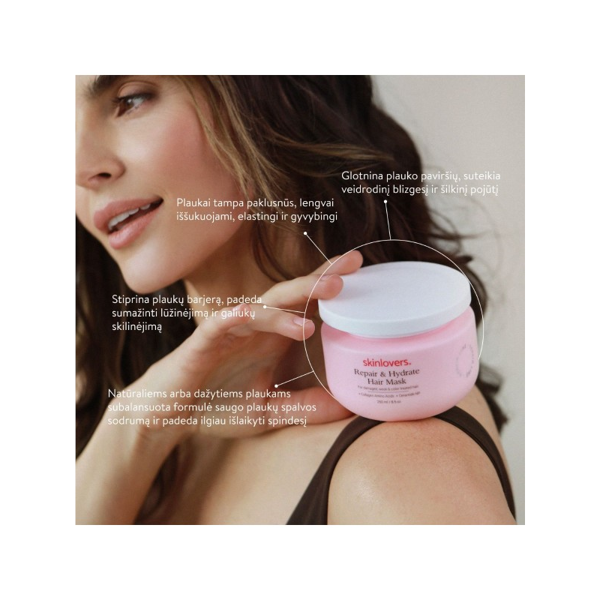 Skinlovers  Atstatanti, Drėkinanti Ir Giliai Maitinanti Plaukų Kaukė, 250ml.