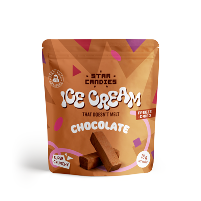 STAR CANDIES Šaltyje džiovinti šokoladiniai ledai