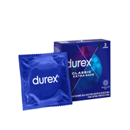 DUREX EXTRA SAFE, prezervatyvai, 3 vnt. paveikslėlis DUREX EXTRA SAFE, prezervatyvai, 3 vnt. paveikslėlis