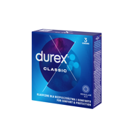DUREX CLASSIC, prezervatyvai, 3 vnt. paveikslėlis DUREX CLASSIC, prezervatyvai, 3 vnt. paveikslėlis