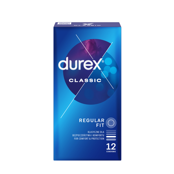 DUREX CLASSIC, prezervatyvai, 12 vnt. paveikslėlis DUREX CLASSIC, prezervatyvai, 12 vnt. paveikslėlis