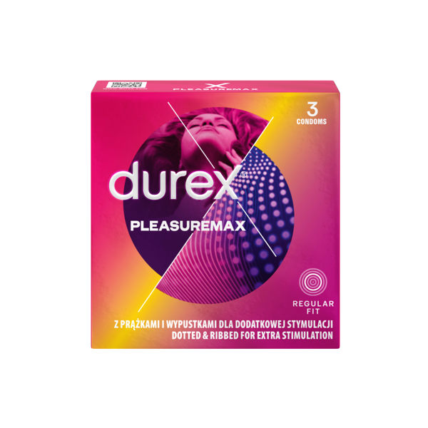 DUREX PLEASUREMAX, prezervatyvai, 3 vnt. paveikslėlis