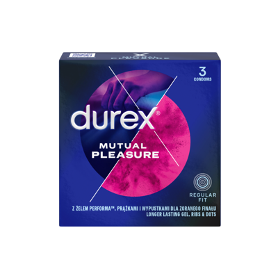 DUREX MUTUAL PLEASURE, prezervatyvai, 3 vnt. paveikslėlis