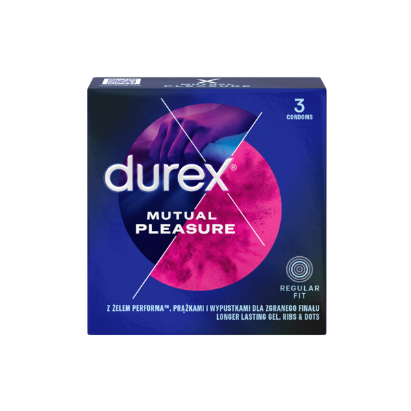 DUREX MUTUAL PLEASURE, prezervatyvai, 3 vnt. paveikslėlis