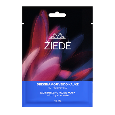 ŽIEDĖ, veido kaukė drėkinamoji su hialuronatu, 15ml paveikslėlis