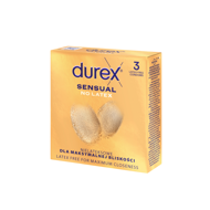 DUREX SENSUAL NO LATEX, prezervatyvai, 3 vnt. paveikslėlis