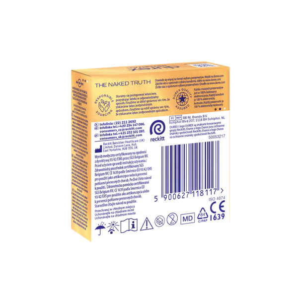 DUREX SENSUAL, prezervatyvai, 3 vnt. paveikslėlis