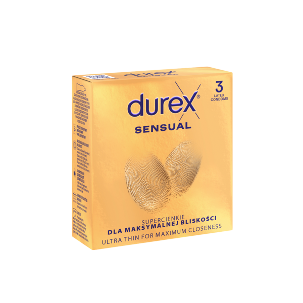 DUREX SENSUAL, prezervatyvai, 3 vnt. paveikslėlis