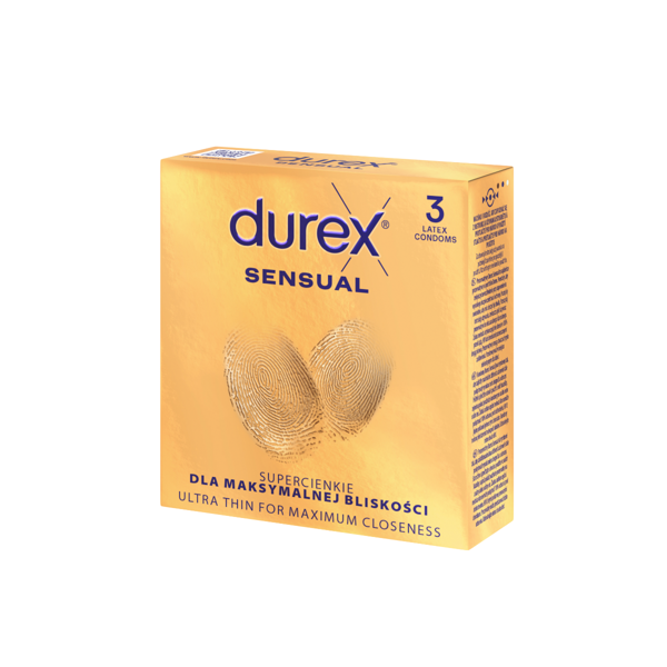 DUREX SENSUAL, prezervatyvai, 3 vnt. paveikslėlis