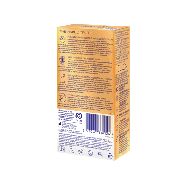 DUREX SENSUAL, prezervatyvai, 10 vnt. paveikslėlis