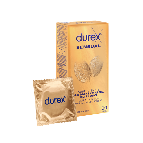 DUREX SENSUAL, prezervatyvai, 10 vnt. paveikslėlis