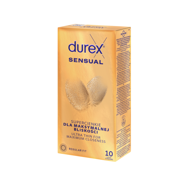 DUREX SENSUAL, prezervatyvai, 10 vnt. paveikslėlis