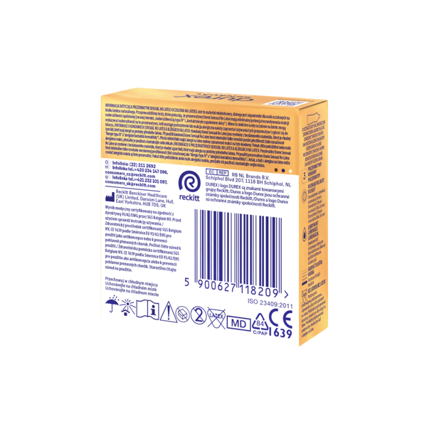 DUREX SENSUAL NO LATEX, prezervatyvai, 3 vnt. paveikslėlis