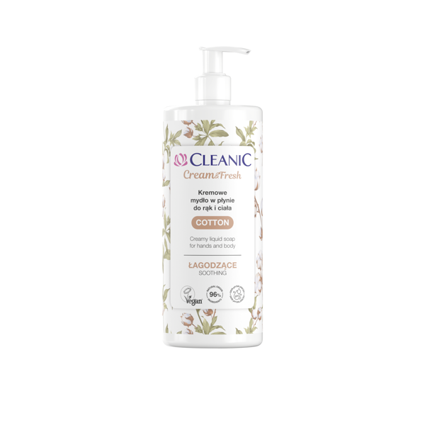CLEANIC COTTON, skystas muilas, 500ml