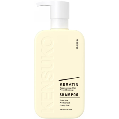 Kensuko Šampūnas Keratin KEN196096, sausiems, pažeistiems plaukams, 400 ml