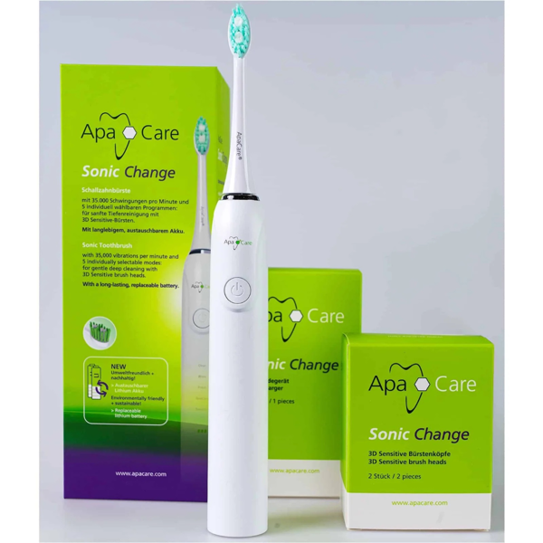 APACARE, Sonic Change, elektrinis garsinis dantų šepetėlis, 1 vnt. paveikslėlis