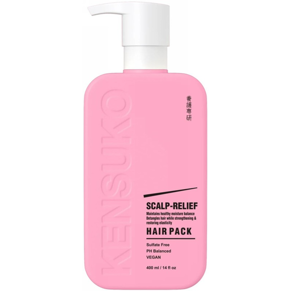 Kensuko Kaukė Scalp-Relief Hair Pack KEN223005, raminanti, galvos odai ir plaukams, 400 ml