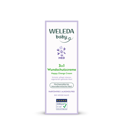 WELEDA, 3in1 White Mallow, sauskelnių kremas, 50ml paveikslėlis