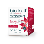 BIO-KULT EVERYDAY IMMUNE, burnoje greitai tirpstantys milteliai, uogų skonio, 30 paketėlių paveikslėlis