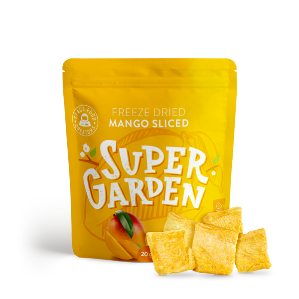 SUPERGARDEN šaltyje džiovintos mangų skiltelės, 20g