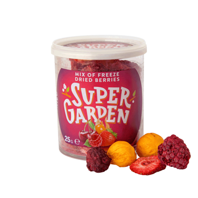 SUPERGARDEN, uogų mišinys, džiovintas šaltyje