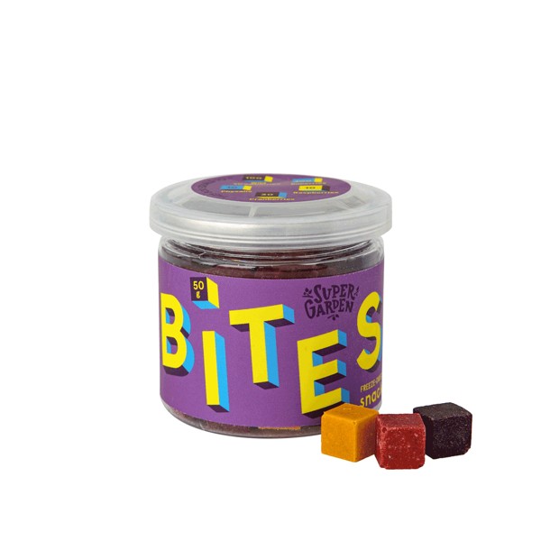 SUPERGARDEN, BITES, uogų užkandis, džiovintas šaltyje