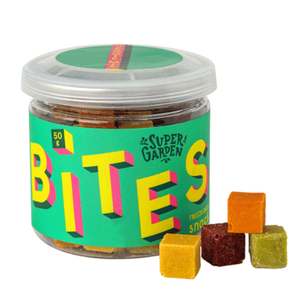 SUPERGARDEN, BITES, daržovių užkandis, džiovintas šaltyje