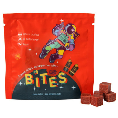 SUPERGARDEN BITES liofilizuoti užkandžiai su braškėmis