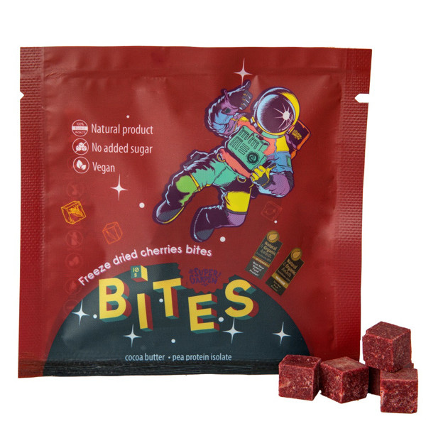 SUPERGARDEN BITES liofilizuoti užkandžiai su vyšniomis