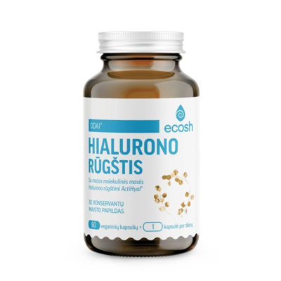 ECOSH Hialurono rūgštis, natrio hialuronatas, 60 kapsulių paveikslėlis