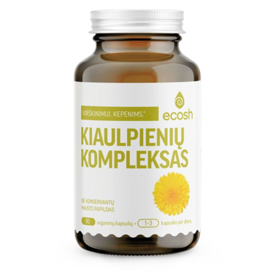 ECOSH Kiaulpienių kompleksas, ekstraktas ir milteliai, 90 kapsulių paveikslėlis