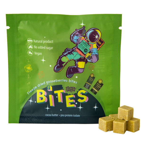 SUPERGARDEN BITES liofilizuoti užkandžiai su agrastais