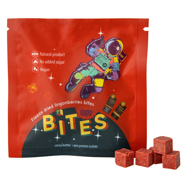 SUPERGARDEN BITES VITAMIN C SNACK liofilizuotos braškės, mangai ir acerol