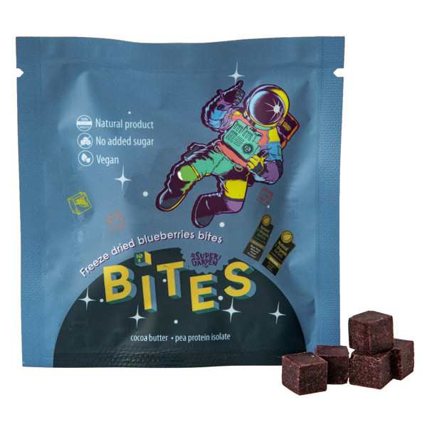 SUPERGARDEN BITES liofilizuoti užkandžiai su juodaisiais serbentais