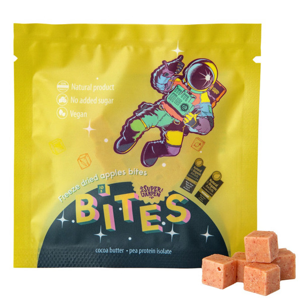 SUPERGARDEN BITESliofilizuoti užkandžiai su obuoliais
