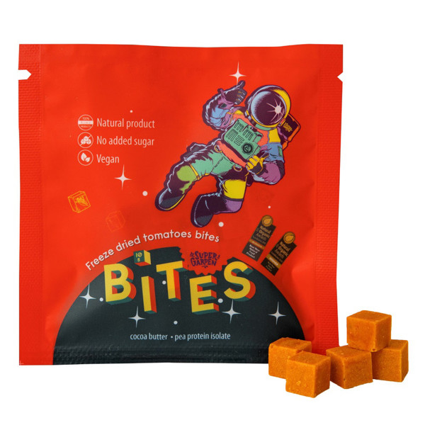 SUPERGARDEN BITESliofilizuoti užkandžiai su pomidorais