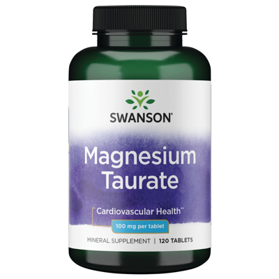 SWANSON MAGNIO TAURATAS 100 mg, 120 tablečių paveikslėlis