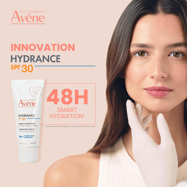 AVENE HYDRANCE, drėkinamasis veido kremas SPF30, 40 ml paveikslėlis AVENE HYDRANCE, drėkinamasis veido kremas SPF30, 40 ml paveikslėlis