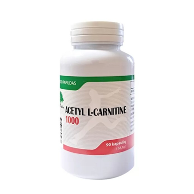 BG ACETYL L-CARNITINE 1000, 90 kapsulių paveikslėlis