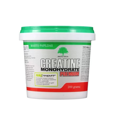 BG CREATINE MONOHYDRATE PREMIUM, 200 g miltelių paveikslėlis