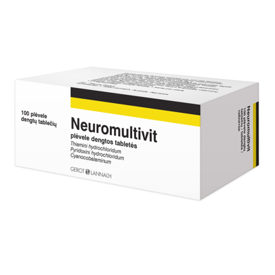 NEUROMULTIVIT, plėvele dengtos tabletės, N100  paveikslėlis