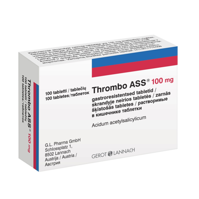 THROMBO ASS, 100 mg, skrandyje neirios tabletės, N100 paveikslėlis