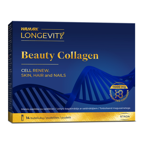 LONGEVITY Beauty Collagen Shots, 14 buteliukų paveikslėlis