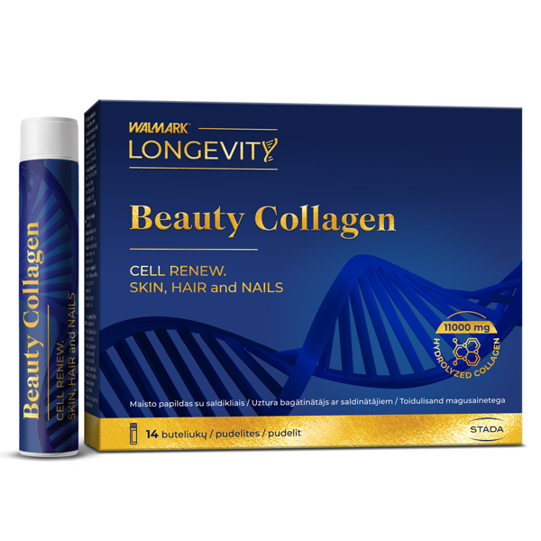 LONGEVITY Beauty Collagen Shots, 14 buteliukų paveikslėlis